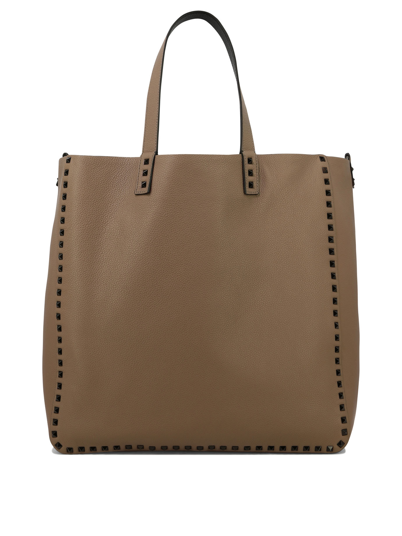 VALENTINO GARAVANI Brown Rockstud shoulder bag